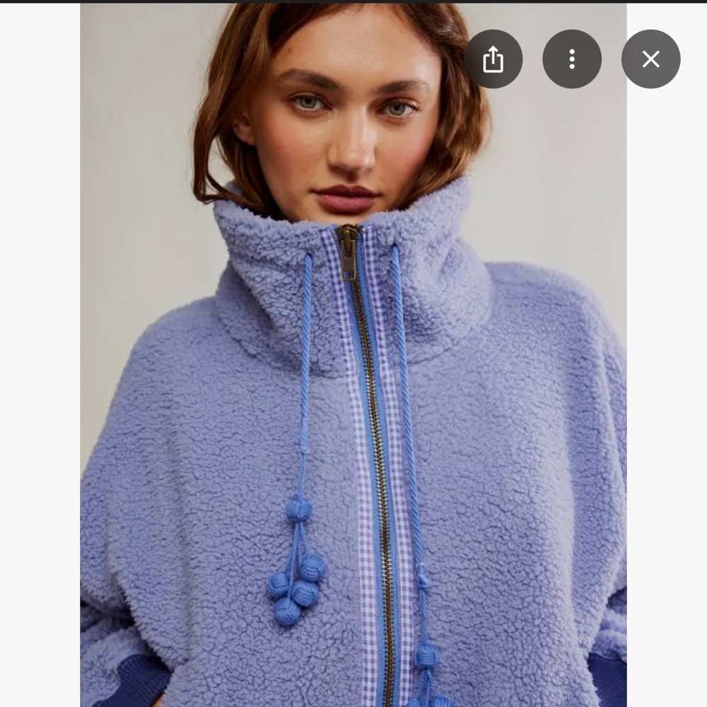 NWT Free People Alpine Sherpa Cardi - Picture 2 of 5